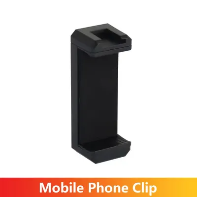 아이폰, 삼성, 화웨이, 샤오미, 리얼미 스마트폰 액세서리용 콜드 슈 및 1/4인치 나사 구멍이 있는 모바일 폰 클립 삼각대 홀더